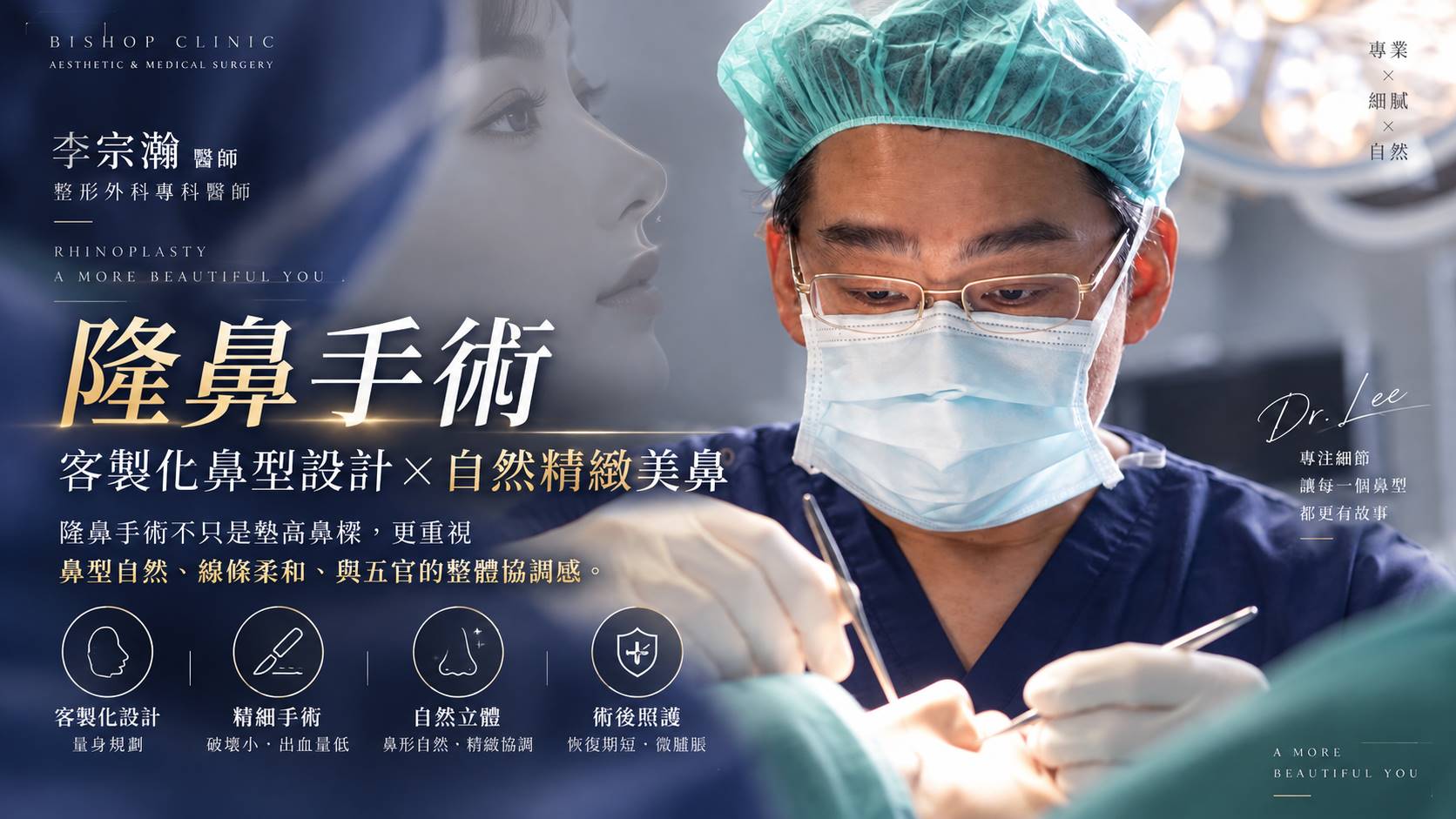台南隆鼻手術權威醫師推薦李宗瀚醫師價格費用介紹001