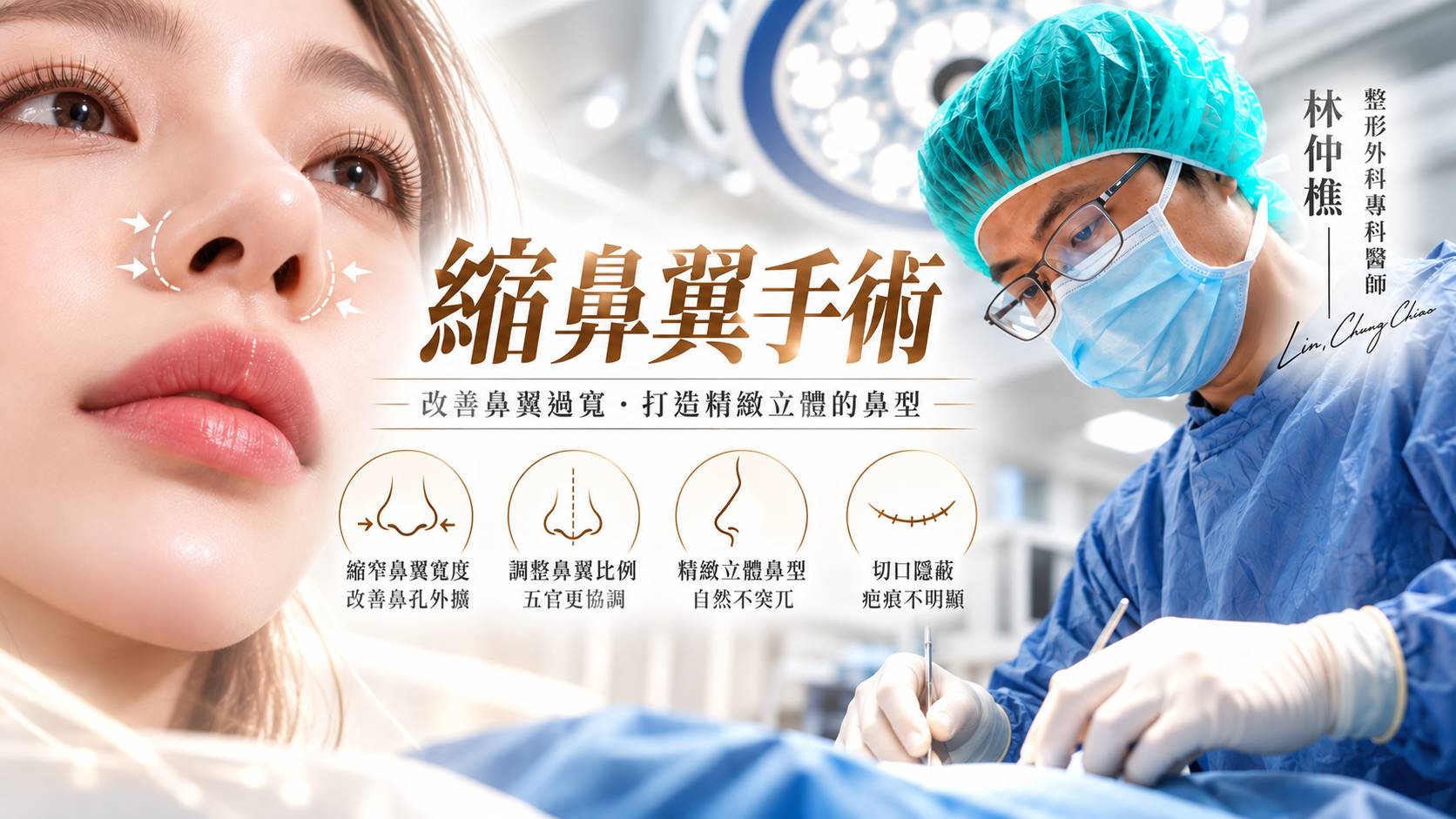 台南縮鼻翼縮鼻孔手術權威醫師推薦價格費用多少001